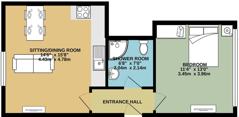 Floor plan | The Pier - Regency Apartments, Great Yarmouth