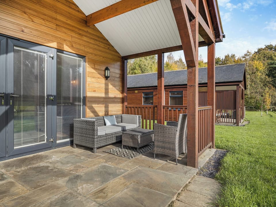 Outdoor area | George Lodge - Birchdale Lodges & Alpaca&rsquo;s, Norton Disney, near Lincoln