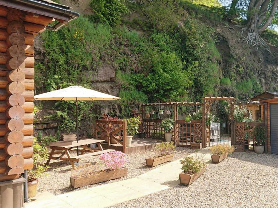 Outdoor area | Howburn Log Cabin, Melkridge