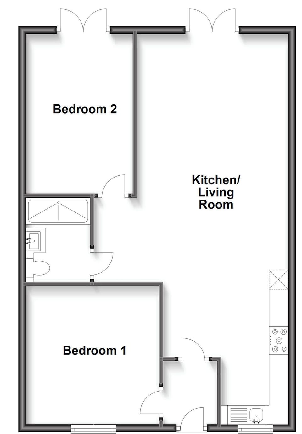 Floor plan | Rondo - Rossiter&rsquo;s Vineyard Barn, Wellow, near Yarmouth
