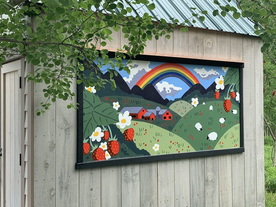 Outside artwork 