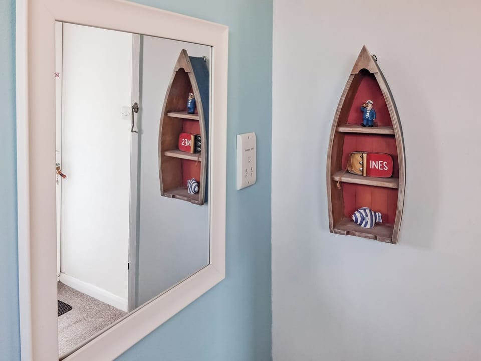 Bathroom finishing touches fixtures to add a little something. | Upper Deck - Linden Court Apartments, Brixham