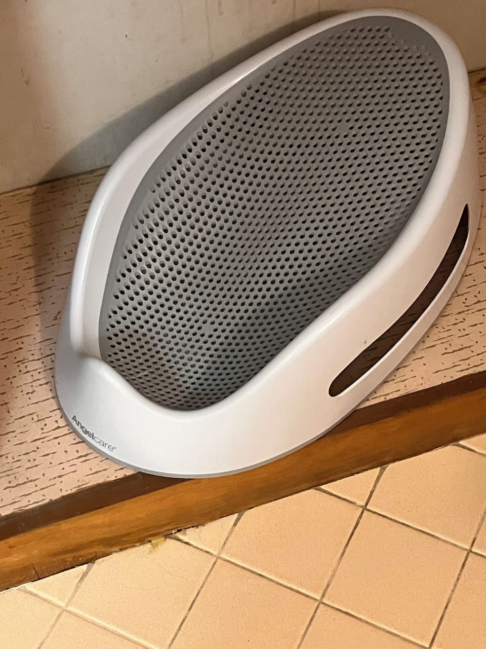 Angelcare Soft Touch Baby Bath Support.  Located in hallway bathroom.