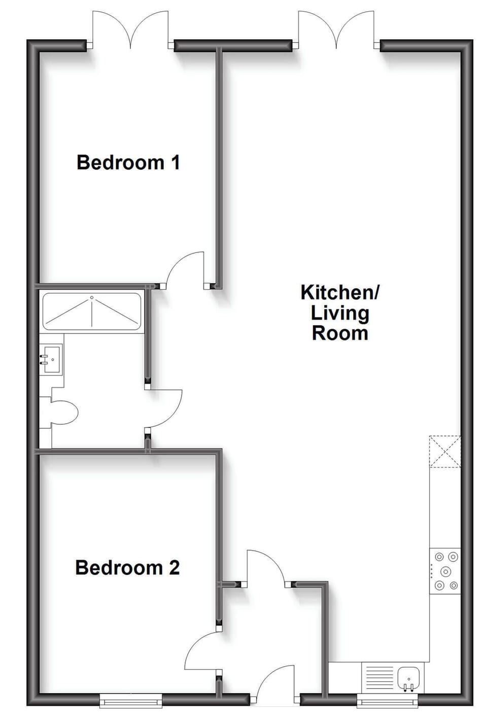 Floor plan | Dornfelder - Rossiter&rsquo;s Vineyard Barn, Wellow, near Yarmouth