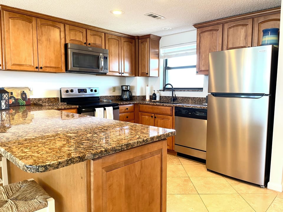 Fully stocked kitchen
