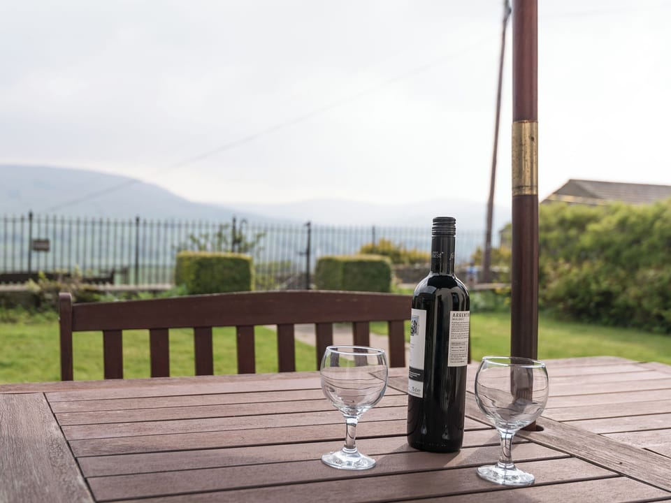 Enjoy a bottle of wine and soak up the fantastic views | Dales View, Sedbusk, near Hawes
