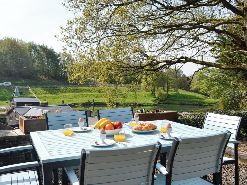 Oudoor dining area | Lake View Cottage, Brampton, near Carlisle