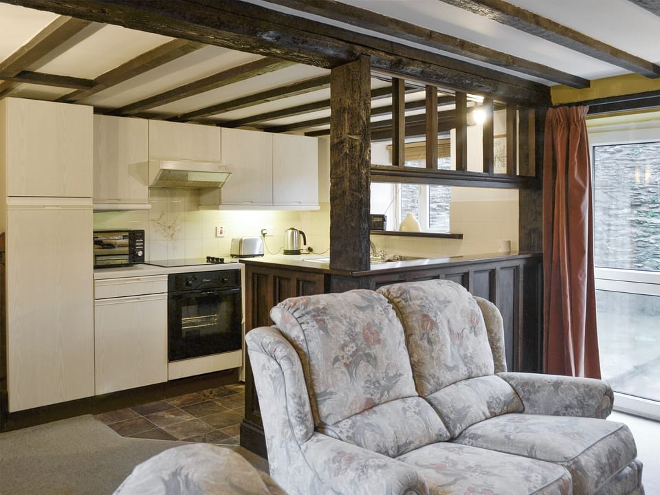 Fabulous historic exposed wooden framework in living area | Chaffcutters - Friars Cottages, Kentisbury Ford, near Barnstaple