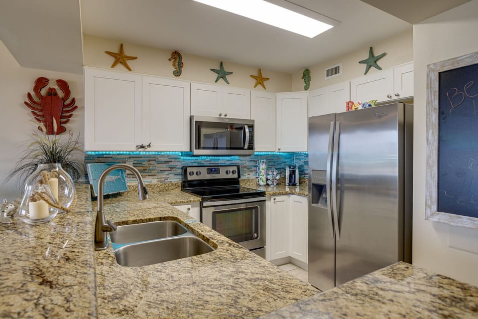 Granite counter tops. 