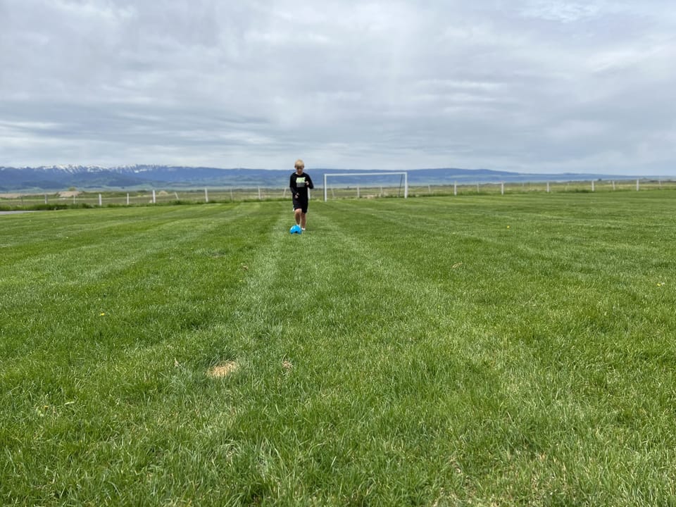 Great soccer field right out the front door of condo.