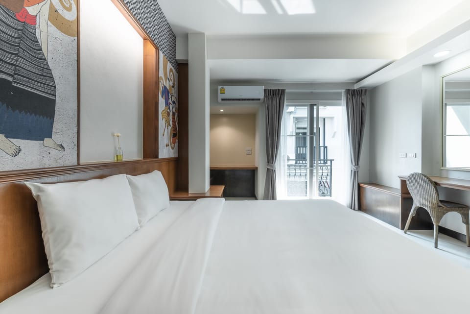 Deluxe Double Room, 1 King Bed with Sofa bed | View from room