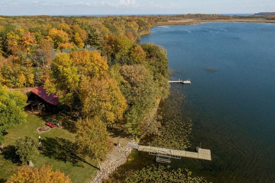 Aerial of the lake!