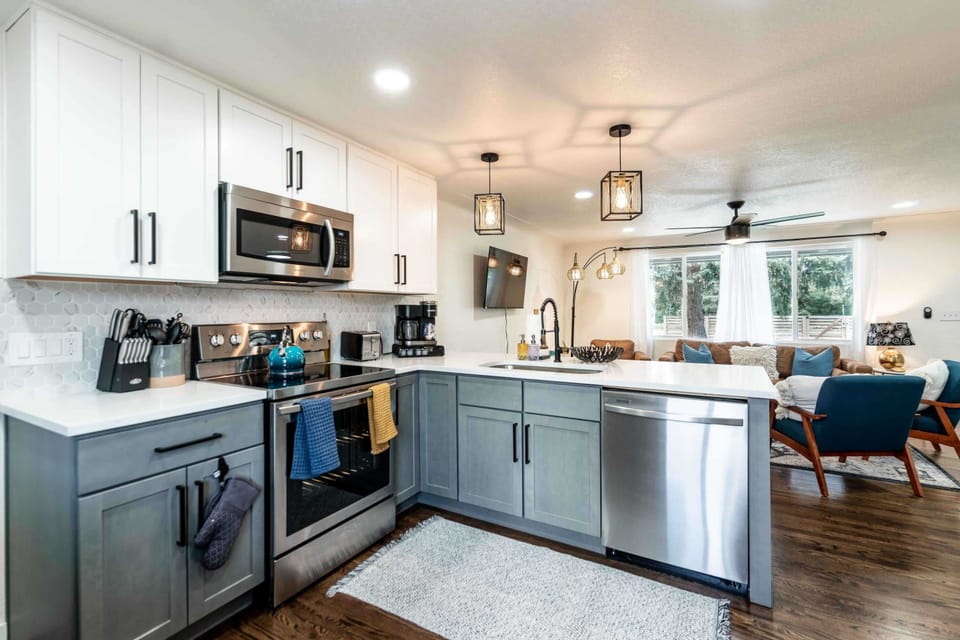 Fully stocked with everything you need to make a meal.