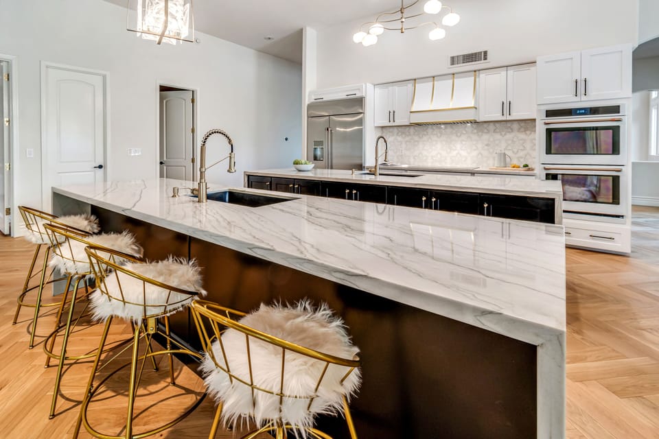 Drop dead modern gourmet brand new kitchen with top of the line everything.  