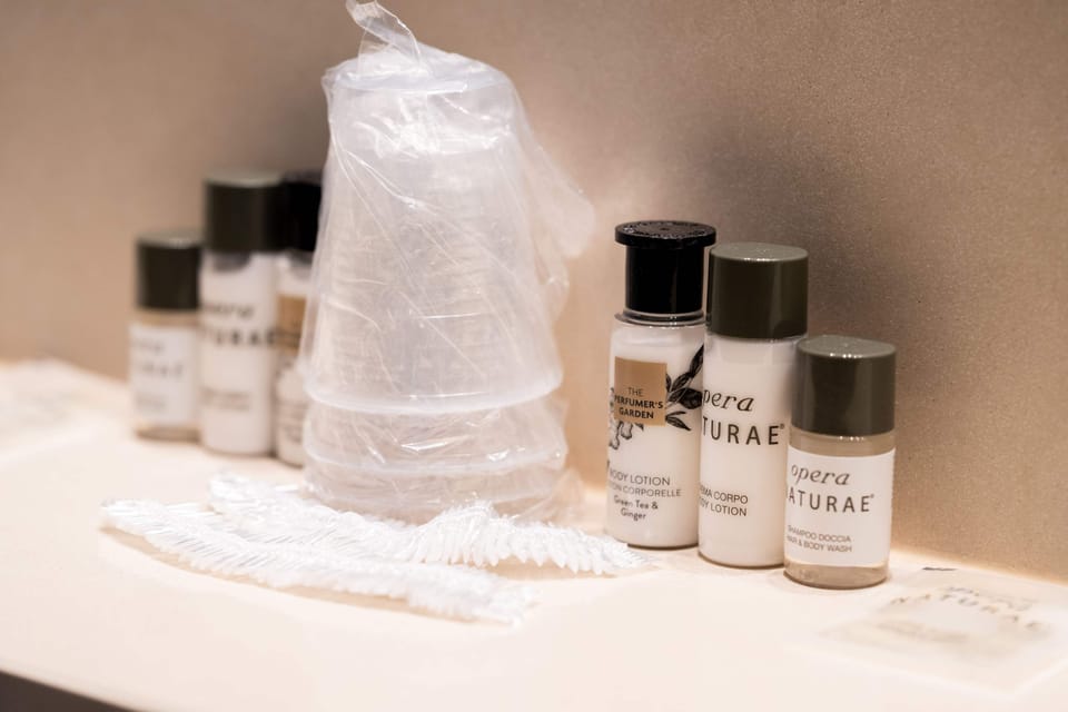 Suite | Bathroom | Shower, hair dryer, towels