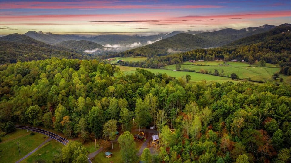 Aerial view of the area