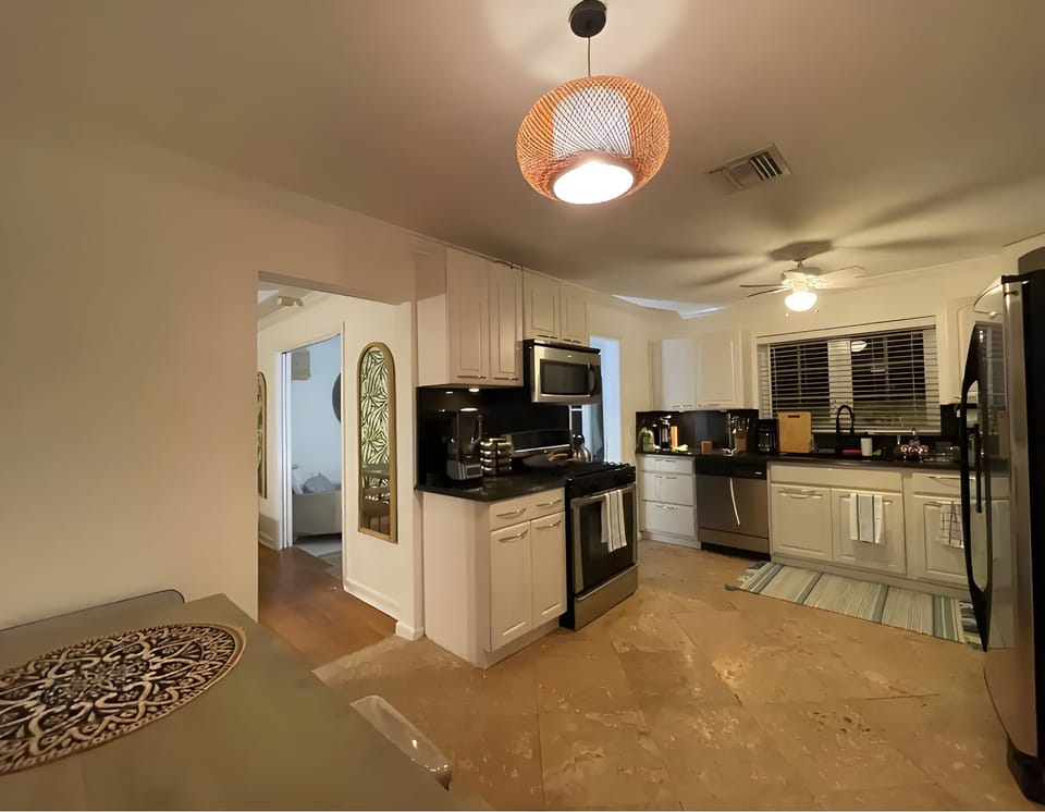 Our kitchen is stocked with everything you need to enjoy home-cooked meals together with family and friends.
