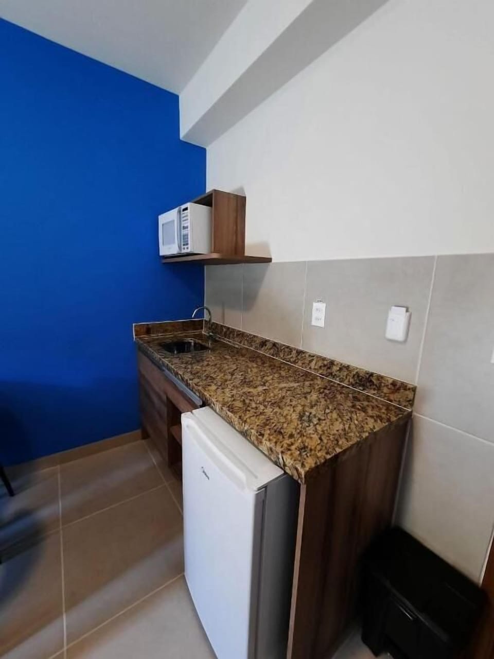 Family Apartment | Private kitchen | Microwave, freezer