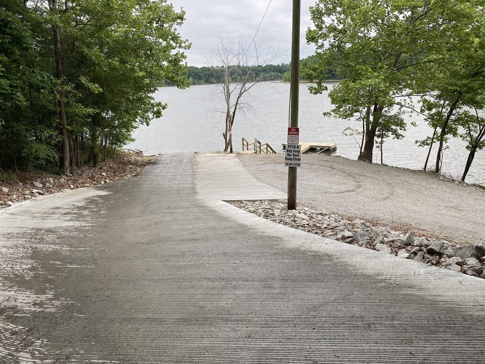 Boat launch right around the corner