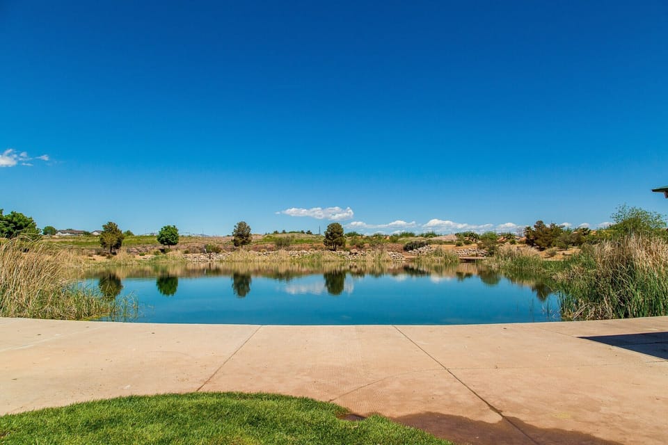 nearby fishing pond