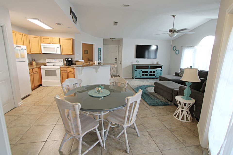 Dining- kitchen - living room