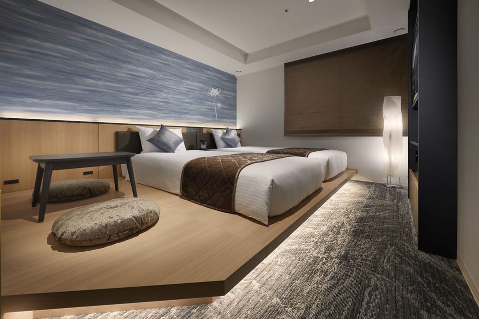 "KAGARI" Japanese-Modern Style Standard Twin Room, Non Smoking | In-room safe, free WiFi, bed sheets