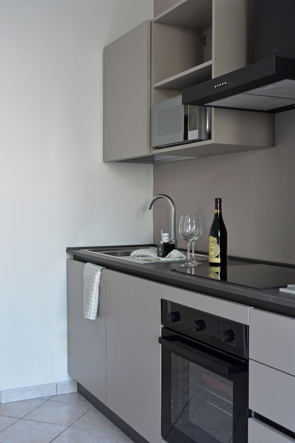 Fridge, stovetop, cookware/dishes/utensils