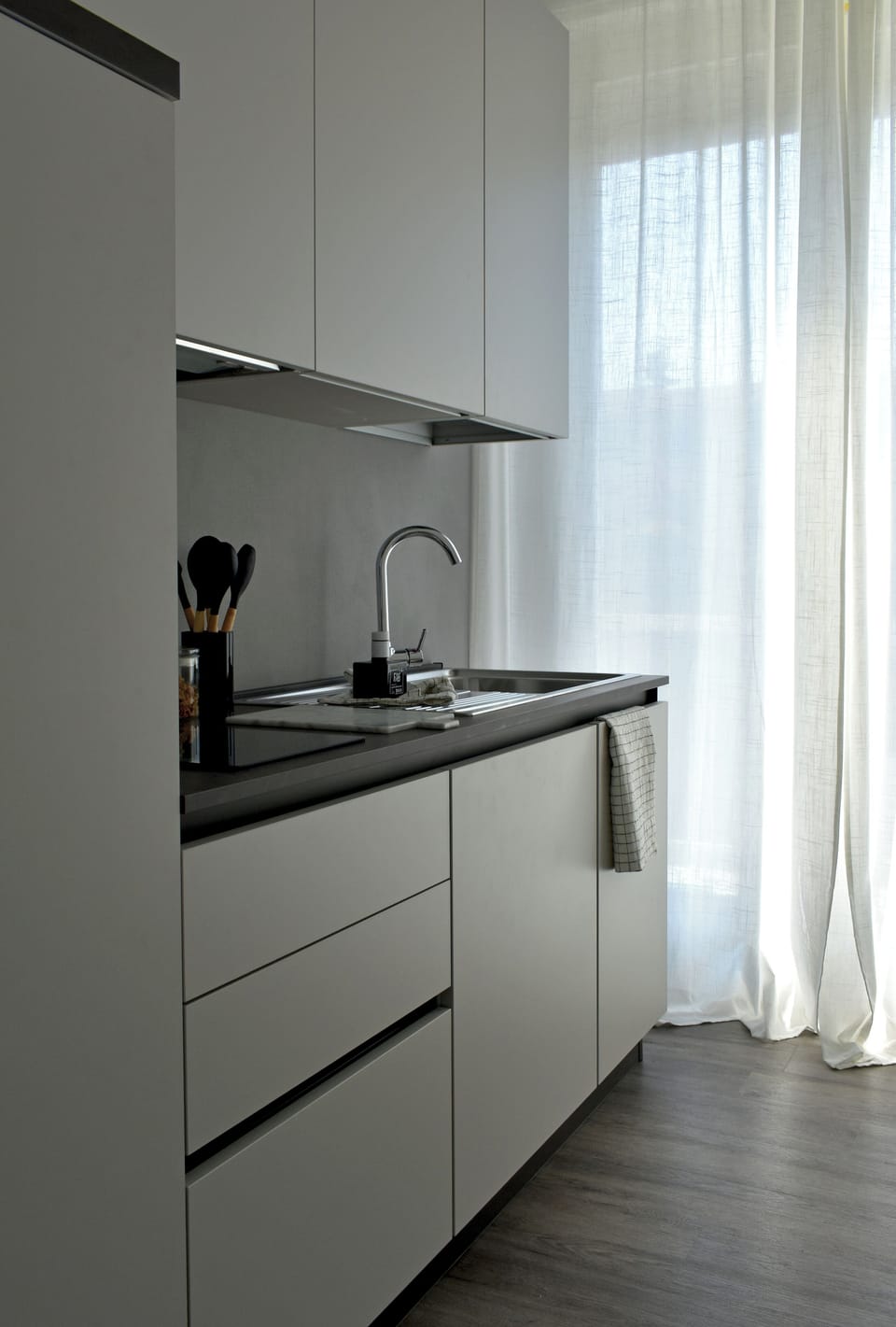 Fridge, stovetop, cookware/dishes/utensils