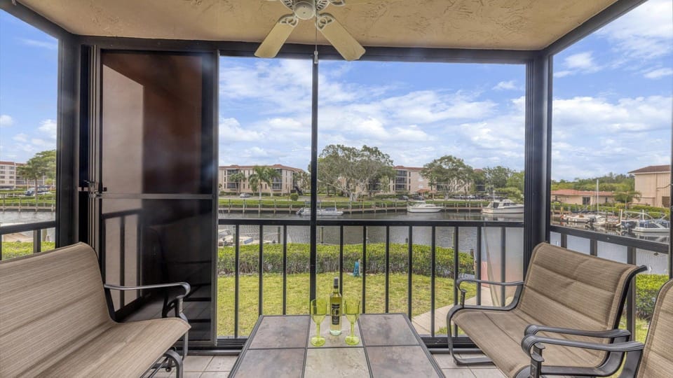 Peaceful views from the balcony