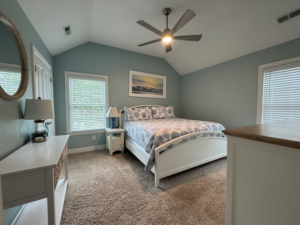 Primary Bedroom with attached bath.