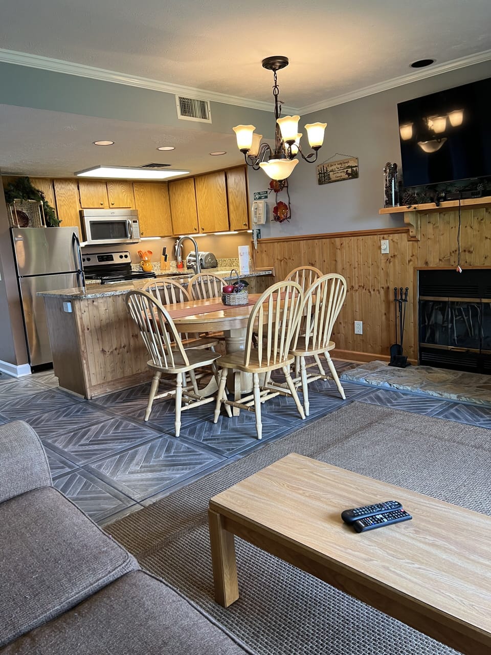 Large table for family dinners and games