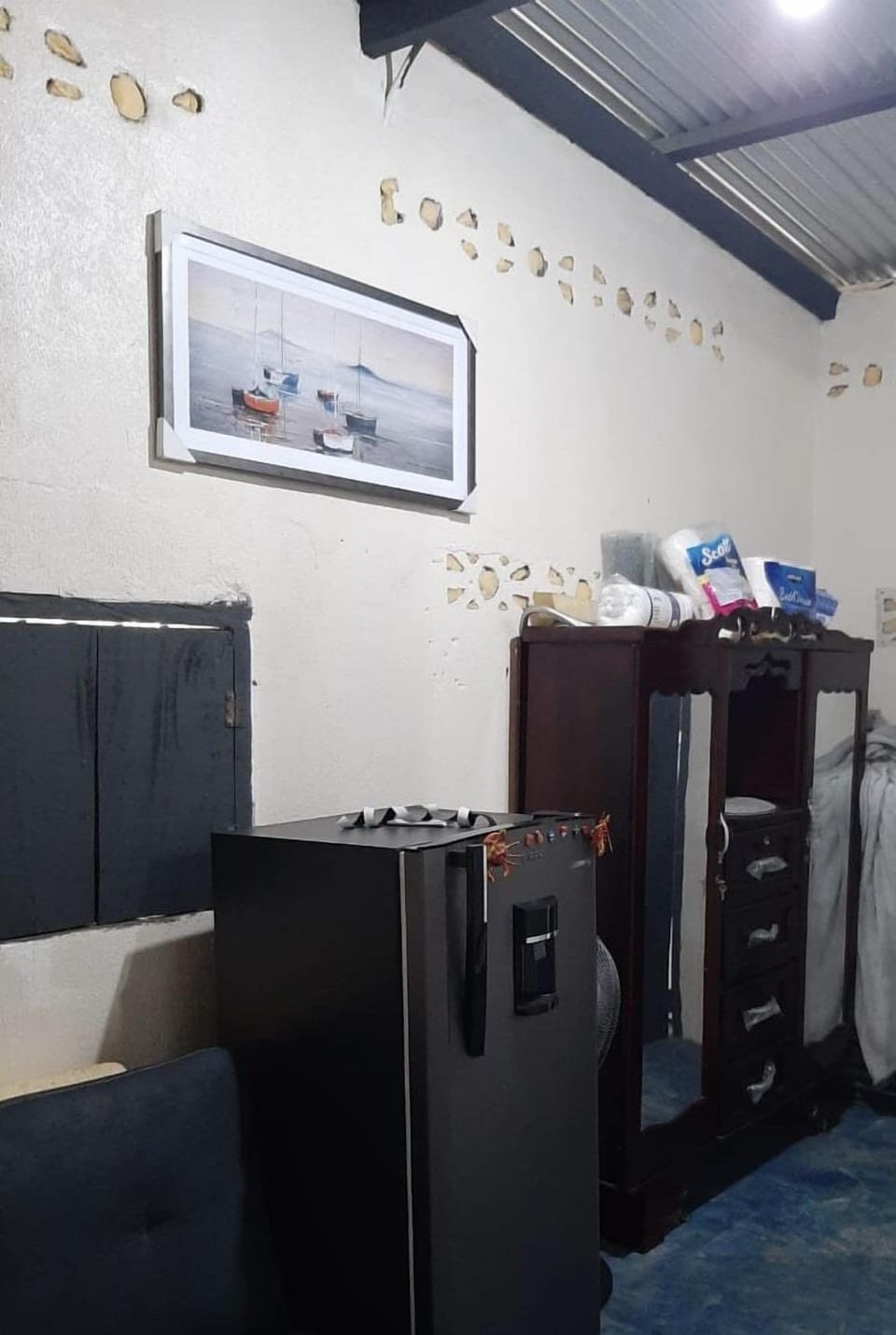 Refrigerator and a dresser