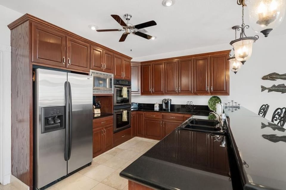 A well equipped kitchen
