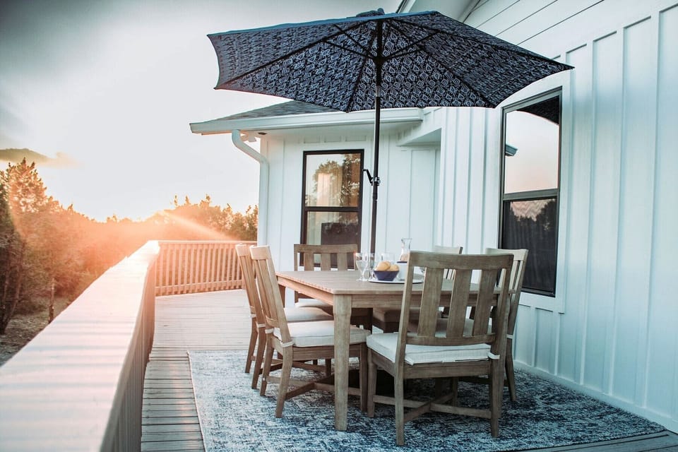 Sunsets and nature watching from the expansive upper decks.