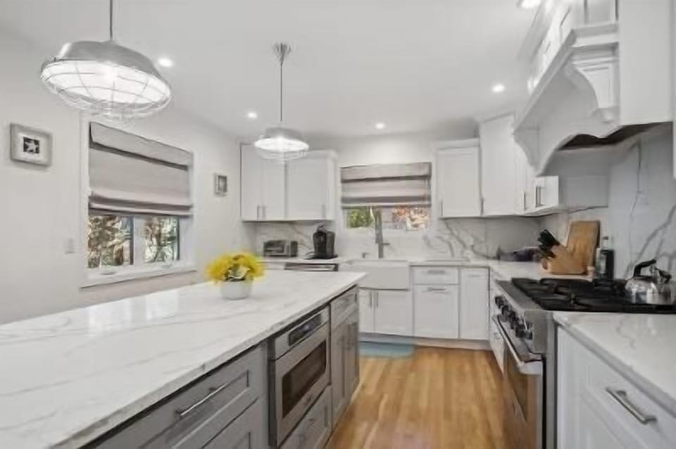 Fully Stocked  Extra Large Full Size Chefs Kitchen ,Large Kitchen Island.