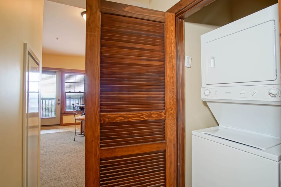 There is a washer and dryer in this unit.