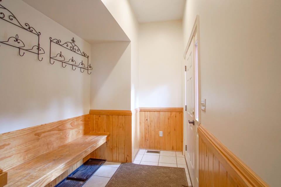 The main entry leads into the kitchen.