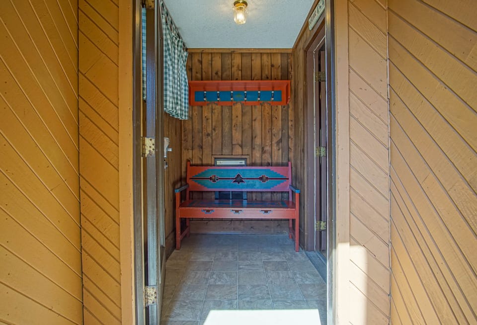 Entryway with bench seating