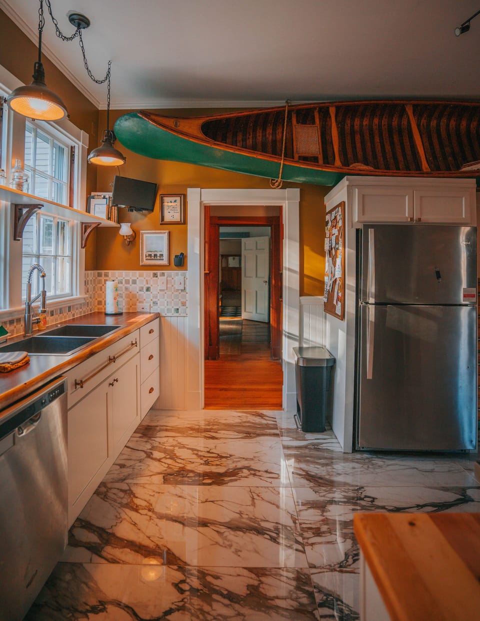Fully stocked, updated, and cozy kitchen