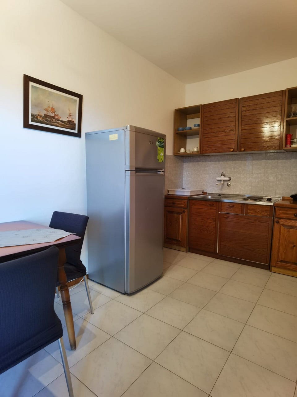 Apartment (One Bedroom Apartment with Terrace) | Private kitchen | Fridge