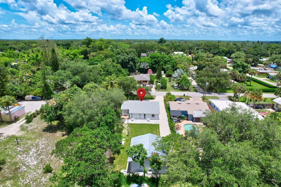 An Aerial View of the Main House