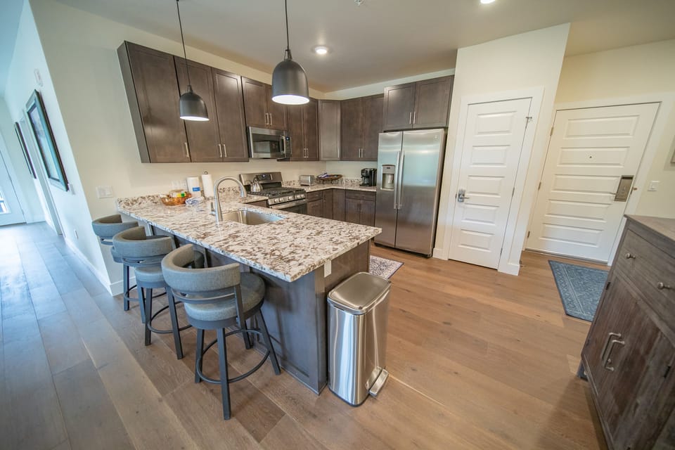 Convenient bar stool seating