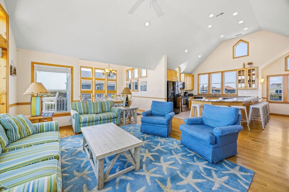 Surf or Sound Realty - 1030 - Salty Paws - Great Room -2