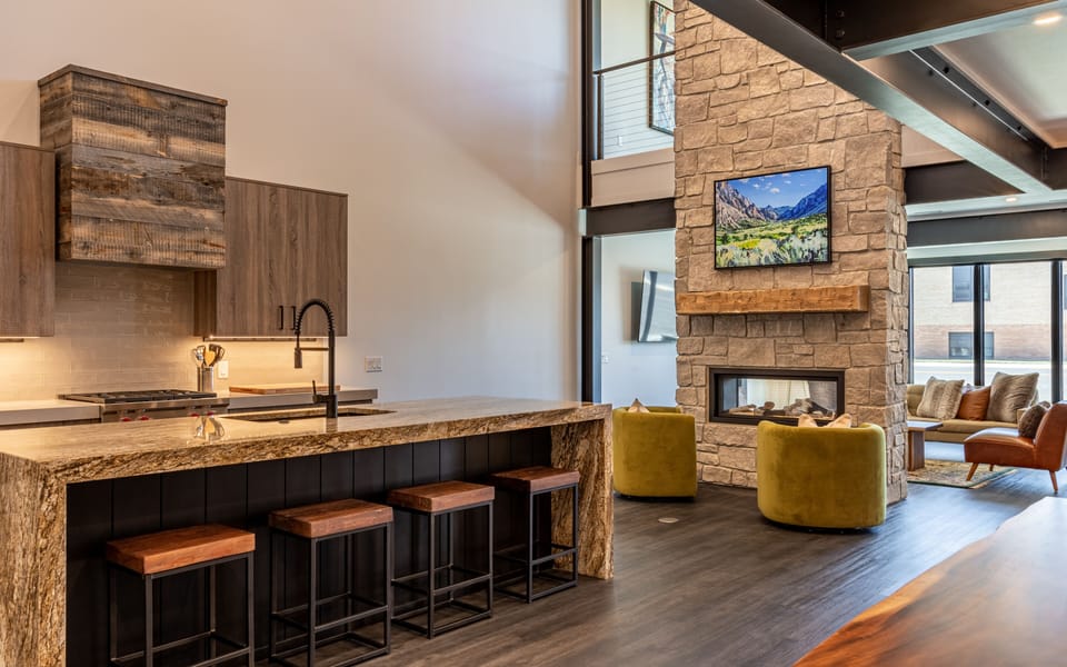 Enjoy local artwork featured throughout the home