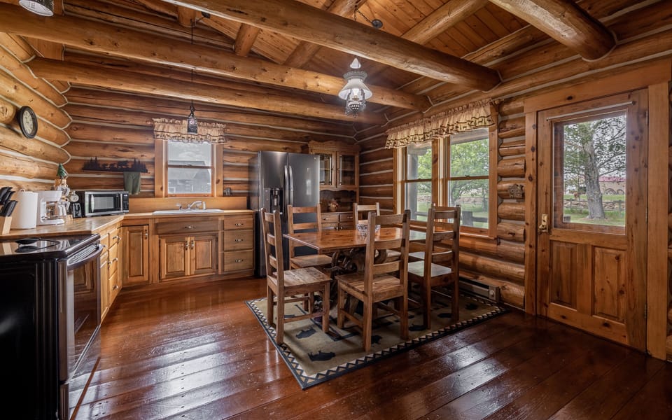 Dining Area with access to the outdoor grill and seating space