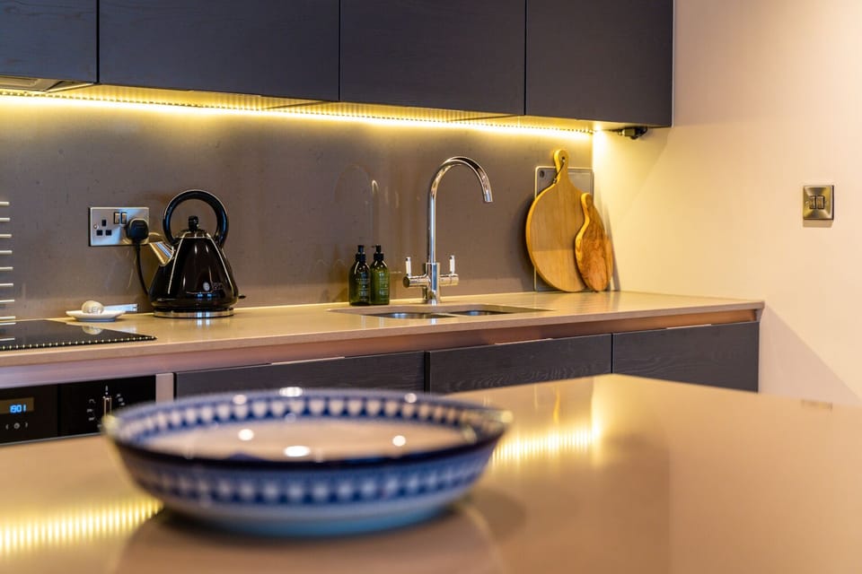 Luxury Apartment, Ensuite (Entire) | Shared kitchen