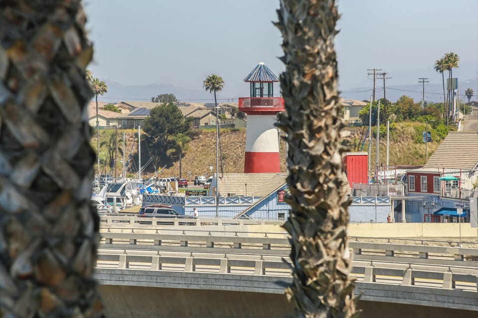 Or take a stroll to the harbor to the north