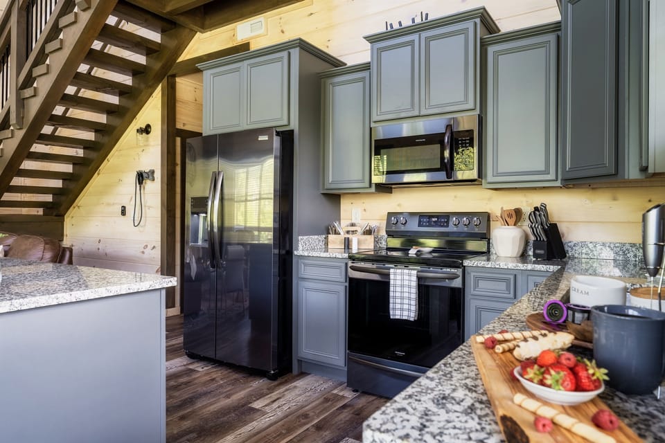 Feeling like a chef in this fully-equipped kitchen