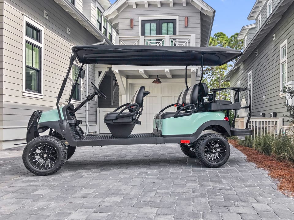 Access to a 6 seater LSV (golf cart) available