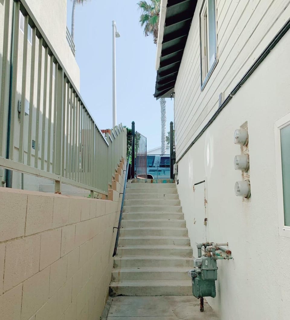 Stairs Down to Entry